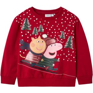 Name It Jester Red Olga Peppa Pig Regular Sweatshirt - Str. 110