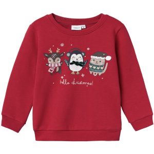 Name It Jester Red Rtinsel Regular Sweatshirt - Str. 98