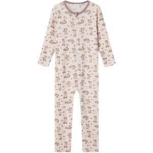 Name It Lilac Ash AOP Willit Uld Onesie - Str. 104