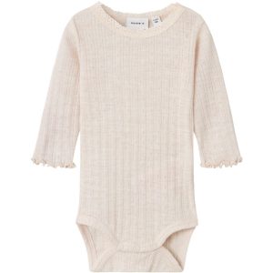 Name It Lilac Ash Wossa Uld/Silke Rib Body - Str. 62