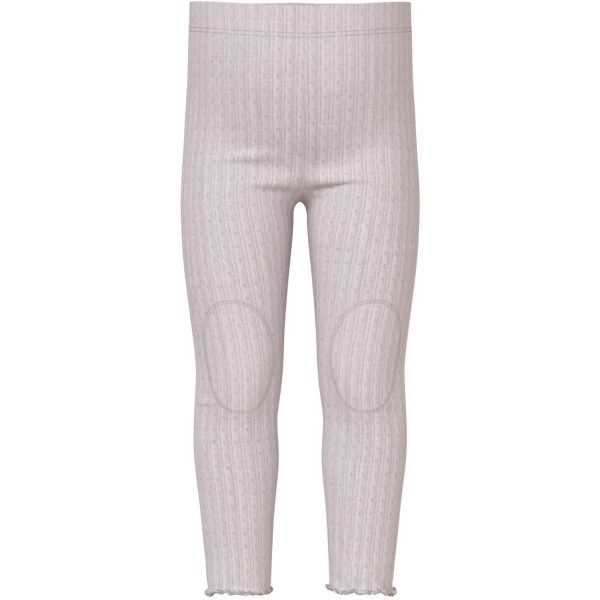 Name It Lilac Ash Wossa Uld/Silke Rib Leggings - Str. 92