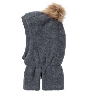 Name It Ombre Blue Wmino Uld/Polyester Elefanthue Med Fleece - Str. 48-49