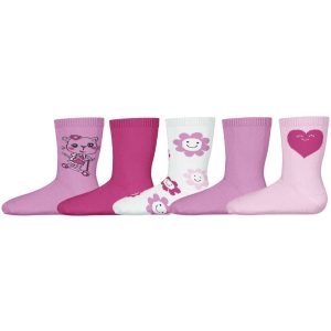 Name It Pastel Lavender Vagn 5-pack Strømper - Str. 25-27