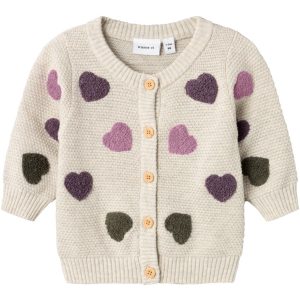 Name It Peyote Melange Neheart Strik Cardigan - Str. 50