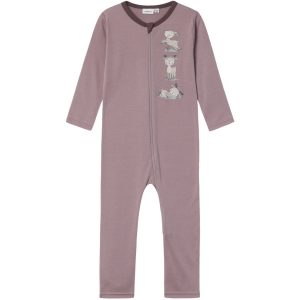 Name It Purple Dove Willit Uld Onesie - Str. 98