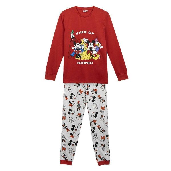 Nattøj Børns Mickey Mouse Rød L