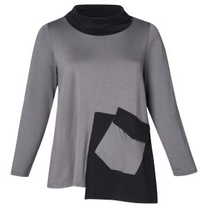 Pont Neuf - Bluse - Pnrama - Steel Grey - Xs/36-38