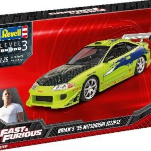 Revell - Fast & Furious Brians Mitsubishi Eclipse Bil Byggesæt - 1:25 - Level 3 - 07691