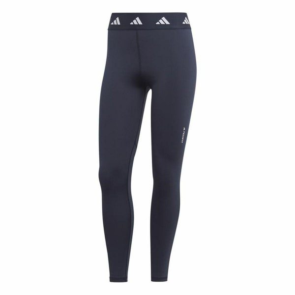 Sport leggings til kvinder Adidas Tech fit 7/8 Sort Marineblå S