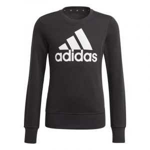 Sweatshirt uden hætte til piger G BL SWT Adidas GP0040 Sort 140 cm