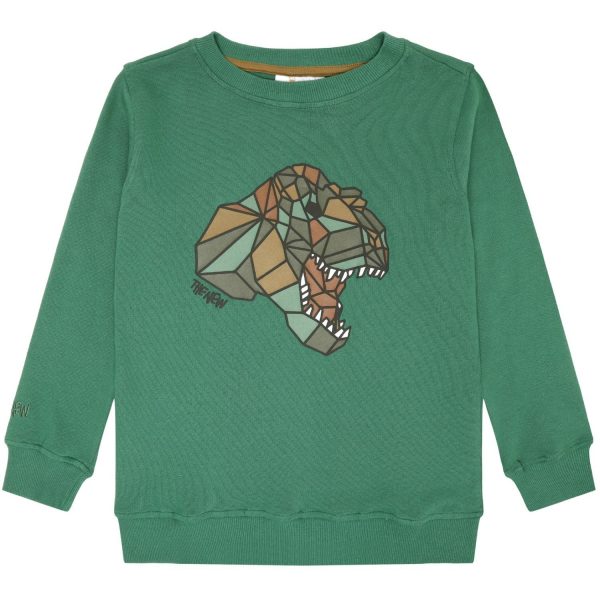 The New Foliage Green Lazaron Sweatshirt - Str. 3-4 år