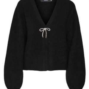 Vero Moda Cardigan - Caia - Black W. Silver Bow