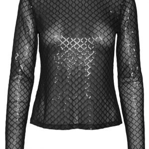 Vero Moda Top - Safine Ls - Black