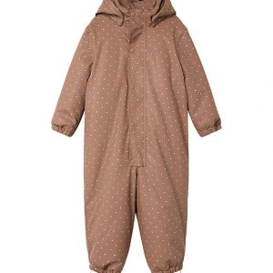 Lil' Atelier Flyverdragt - PU - NmfLadry10 - Beaver Fur/AOP