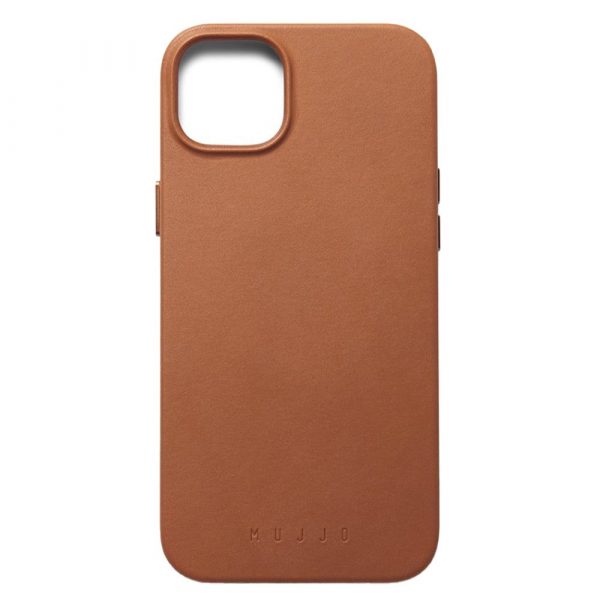 Mujjo iPhone 14 Plus Leather Cover - MagSafe Kompatibel - Brun