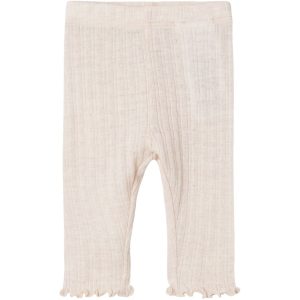 Name It Lilac Ash Wossa Uld/Silke Rib Leggings - Str. 62