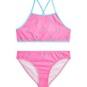 Polo Ralph Lauren Bikini - Pink m. Lyseblå