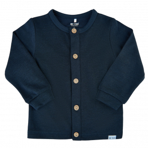 Me Too Børne Cardigan i bambus - Dress Blues - 62