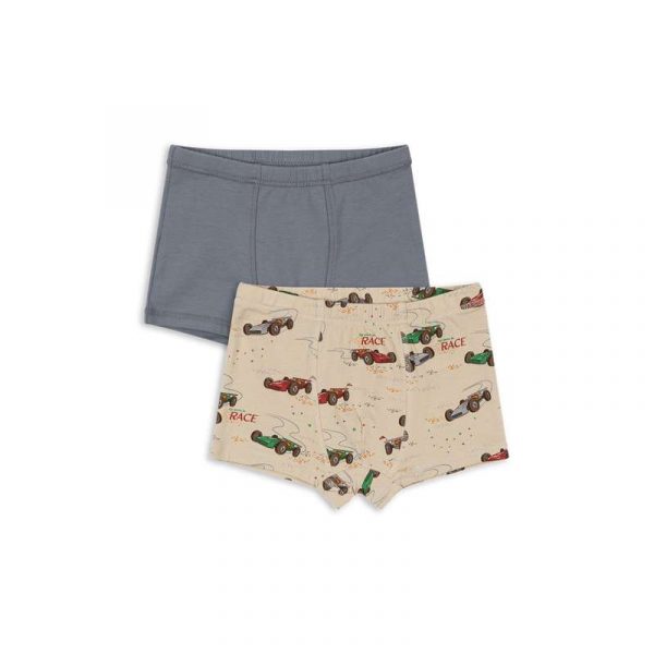Konges Sløjd Basic Boxershorts - 2-Pak - GOTS - Trade Winds/Grand Prix