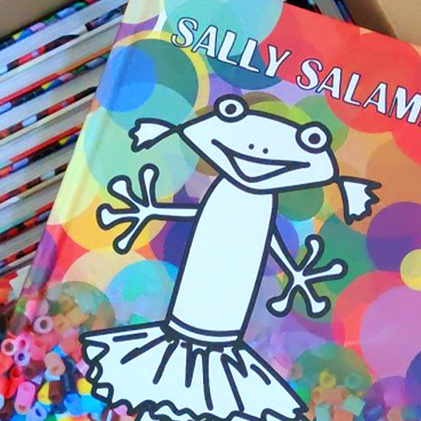 Forsiden af Sally Salamander af Mette Gosmer på forlaget fantaktisk