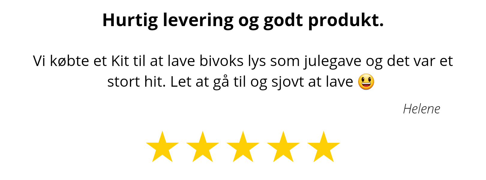 Trustpilot.dk anmeldelse af Farverige Dage