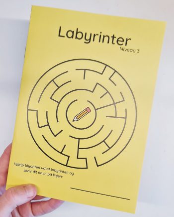 Opgavehæfte med labyrinter