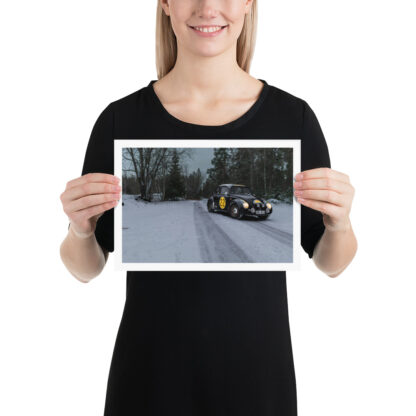 1956 VW Beetle Rally: Winter Edition 21x30