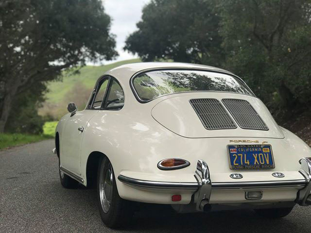 Porsche 356 in the Californian forrest 