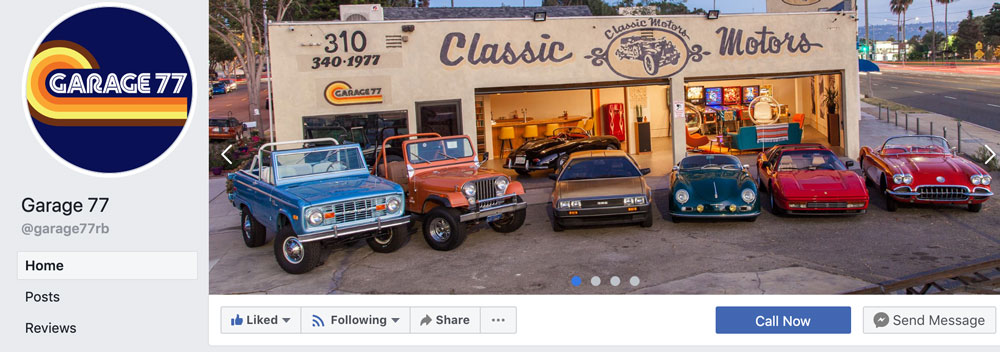 Garage 77 Facebook page