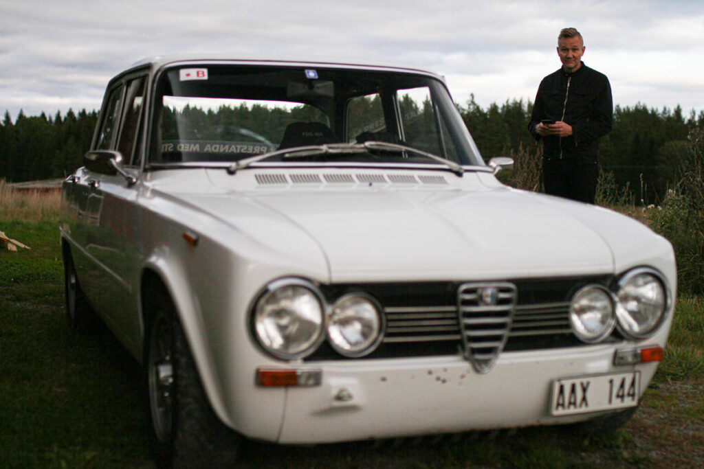 Niklas Wolkert and his Alfa Romeo Giulia 1300TI