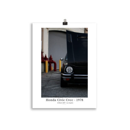 Honda Civic Cvcc - 1978 - Front hood open 30x40