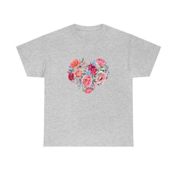 Heart flower - Unisex Heavy Cotton Tee - Image 25