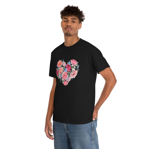 Heart flower - Unisex Heavy Cotton Tee - Image 21