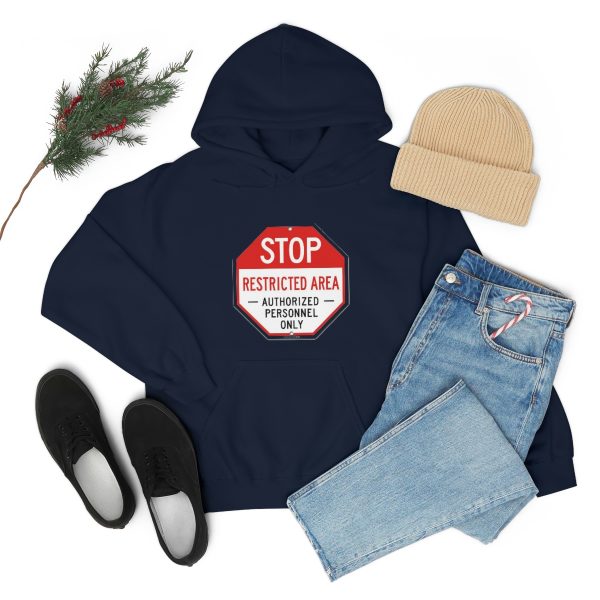 Stop Restricted Area - Unisex Heavy Blend™ Hooded Sweatshirt - Image 31