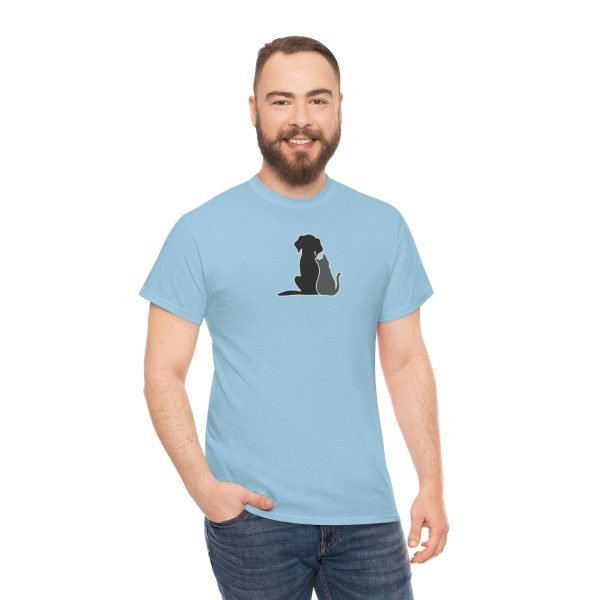 Dog and Cat - Unisex Heavy Cotton Tee - Image 44