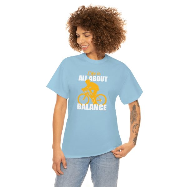 Life is all about balance - Unisex Heavy Cotton Tee - Image 50