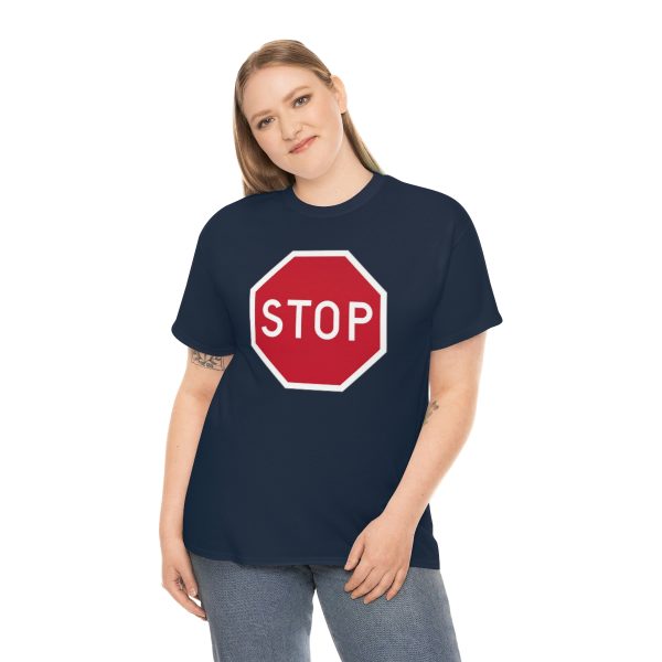 Stop - Unisex Heavy Cotton Tee - Image 4