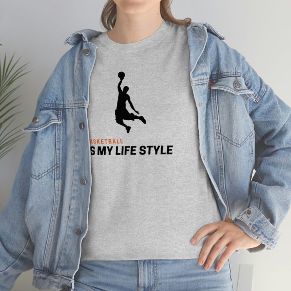 Basket is my life style - Unisex Heavy Cotton Tee - Image 6