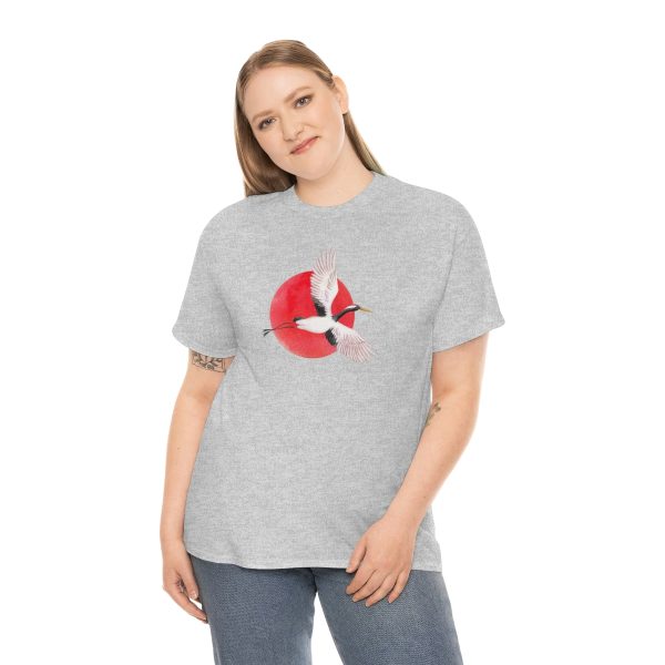 Crane Bird - Unisex Heavy Cotton Tee - Image 19