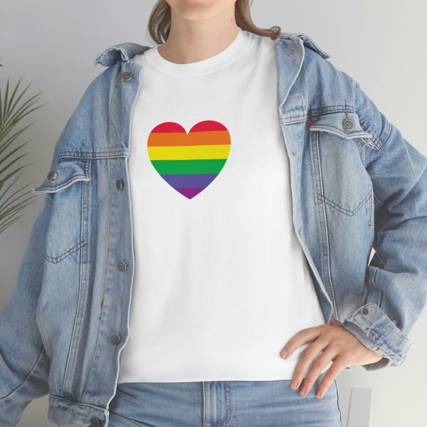 Pride Heart - Unisex Heavy Cotton Tee - Image 14