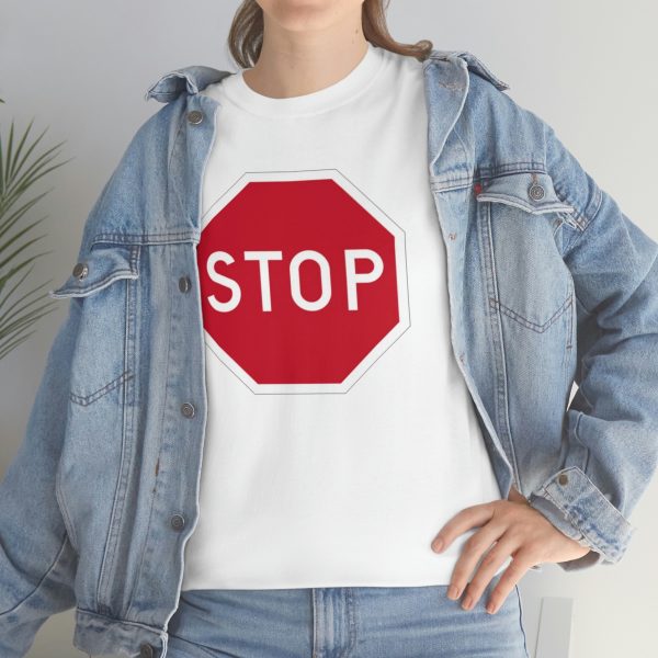 Stop - Unisex Heavy Cotton Tee - Image 14