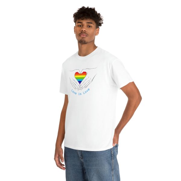 Love is Love - Unisex Heavy Cotton Tee - Image 6