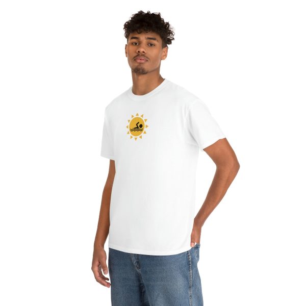 Swimmer and sun - Unisex Heavy Cotton Tee - Image 13