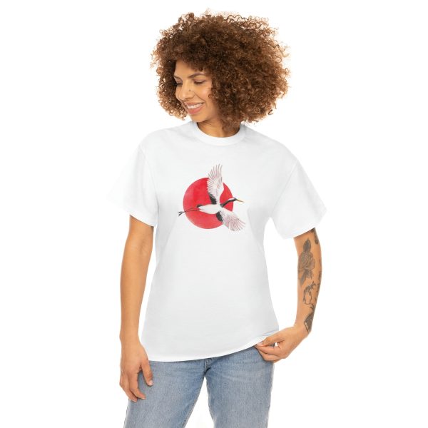 Crane Bird - Unisex Heavy Cotton Tee - Image 10