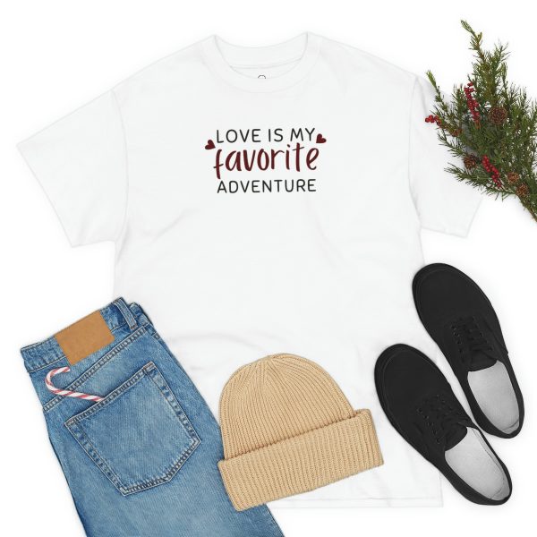 Love is my favorite adventure - Unisex Heavy Cotton Tee - Image 7