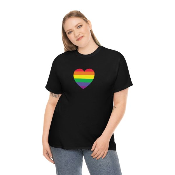 Pride Heart - Unisex Heavy Cotton Tee - Image 3