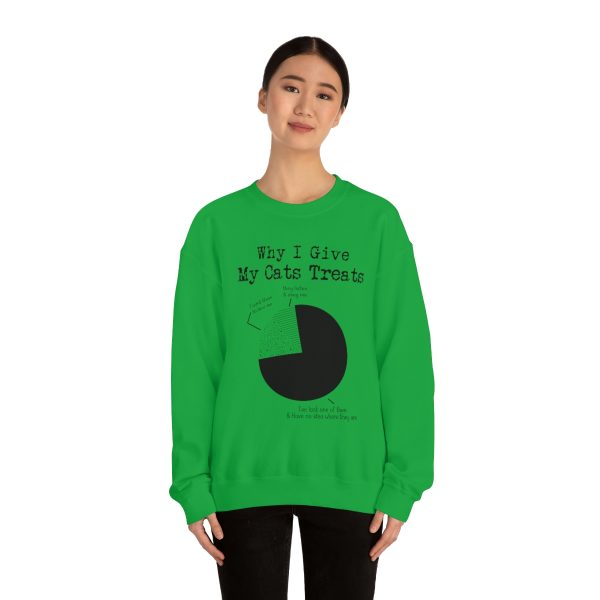 Why I Give My Cats Treats - Unisex Heavy Blend™ Crewneck Sweatshirt - Image 18