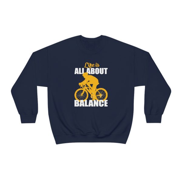 Life is all about balance - Unisex Heavy Blend™ Crewneck Sweatshirt - Image 2