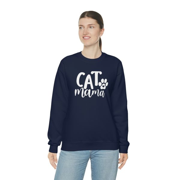 Cat mama - Unisex Heavy Blend™ Crewneck Sweatshirt - Image 6