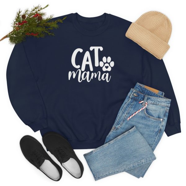 Cat mama - Unisex Heavy Blend™ Crewneck Sweatshirt - Image 7